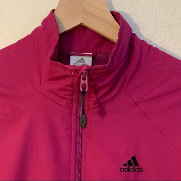Adidas Women's Pink Jacket Full zip Pockets. - Picture 3 of 15
